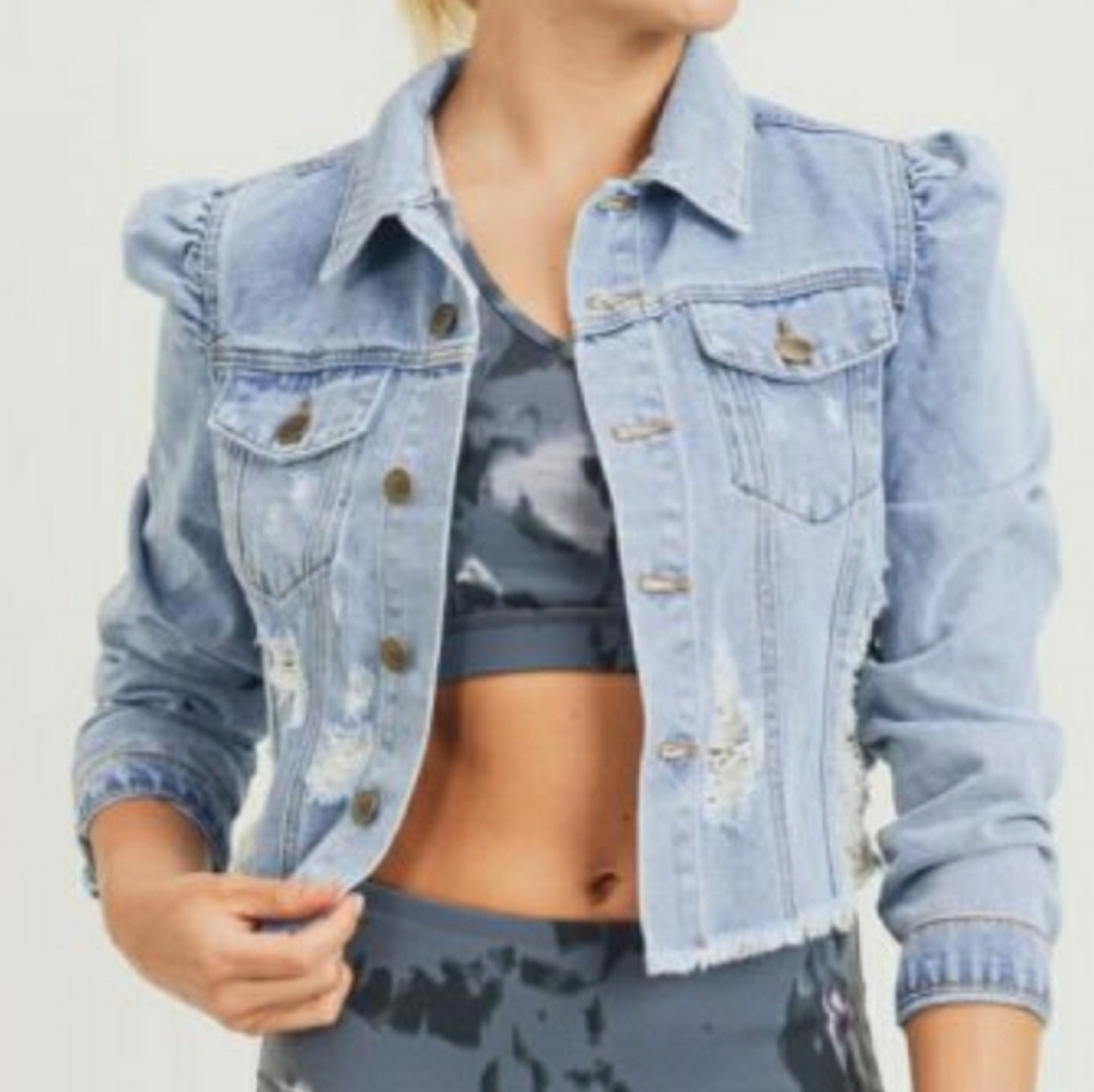 Distressed Denim jacket